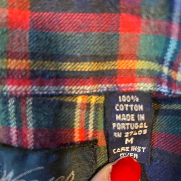 MASTER WEAVERS Vintage Shirt Flannel Button Up Long Sleeve Size Medium - Picture 10 of 10